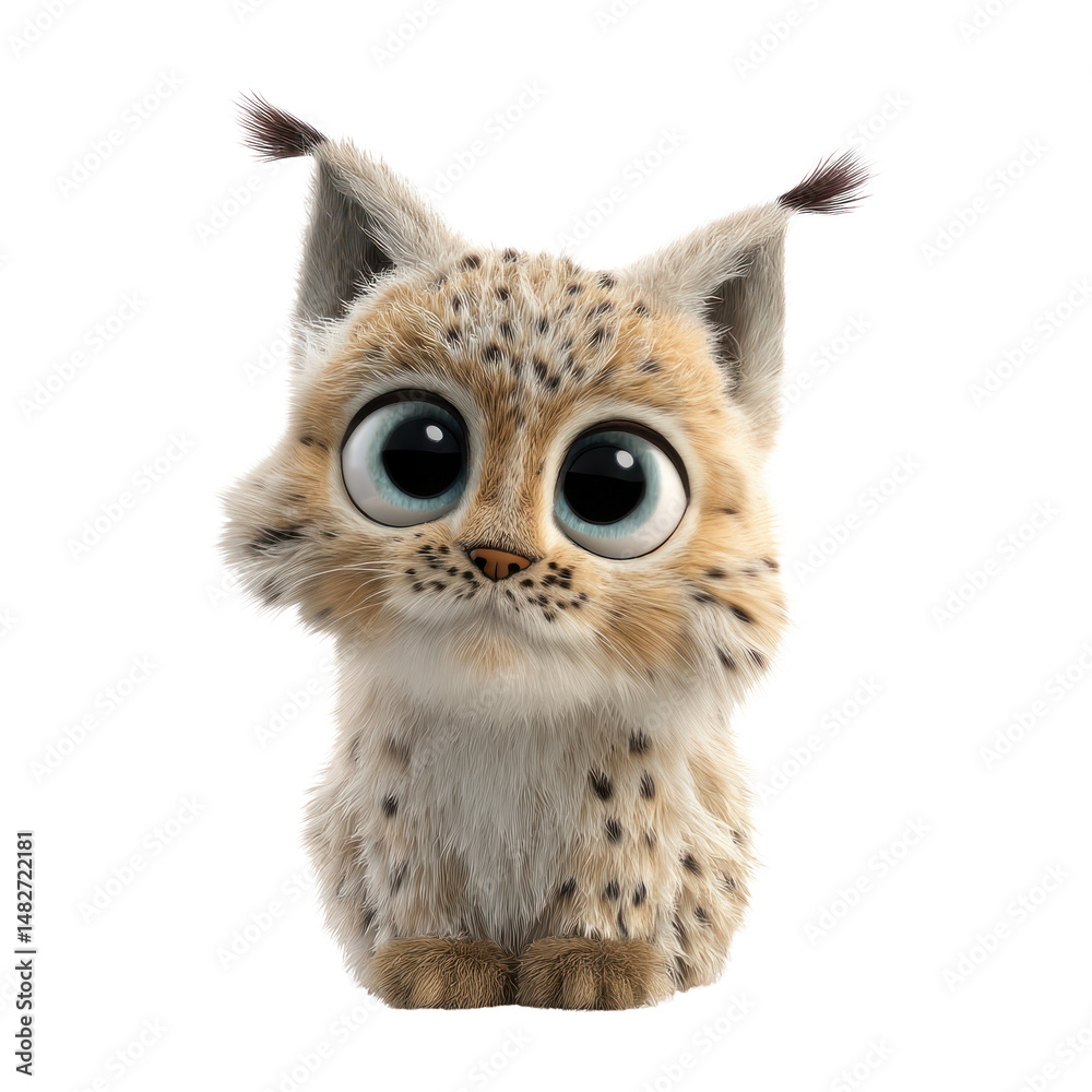 Fototapeta premium PNG Lynx illustration wildlife cartoon.