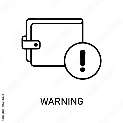 Icon a warning, isolated against a clean background.