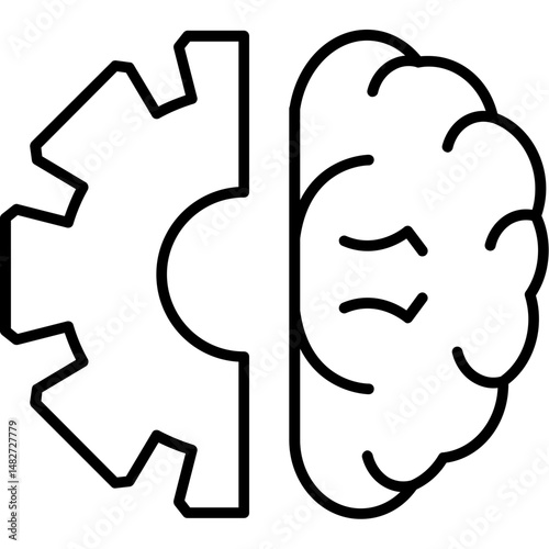 Brain Gear Icon