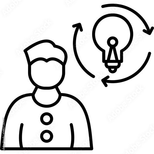 Reflective Process Icon