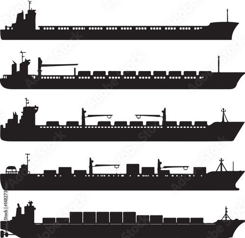 Classic Sailing Ship Silhouette

Modern Cruise Liner Vector Design

Cargo Ship at Sea Silhouette

Pirate Ship with Sails Silhouette Art

Ship on Ocean Waves Vector Scene