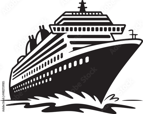 Classic Sailing Ship Silhouette

Modern Cruise Liner Vector Design

Cargo Ship at Sea Silhouette

Pirate Ship with Sails Silhouette Art

Ship on Ocean Waves Vector Scene