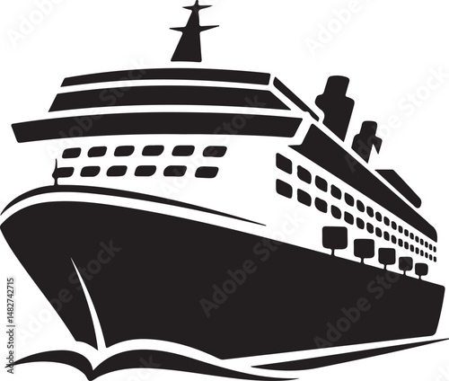 Classic Sailing Ship Silhouette

Modern Cruise Liner Vector Design

Cargo Ship at Sea Silhouette

Pirate Ship with Sails Silhouette Art

Ship on Ocean Waves Vector Scene
