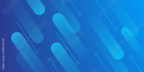 Abstract blue background with diagonal lines.