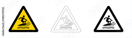 Warning strong currents in vector format