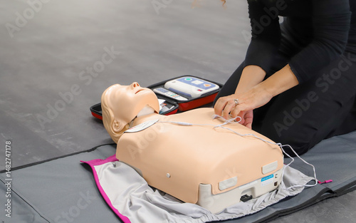 BLSD course. first aid course - company safety - cardiac massage - Basic Life Support photo