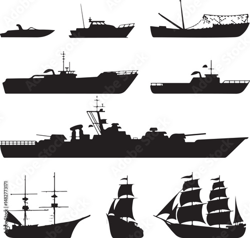 “Ship Vector Bundle | Sailing, Pirate, Cruise & Nautical SVG Clipart for Logos, Shirts & Crafts”