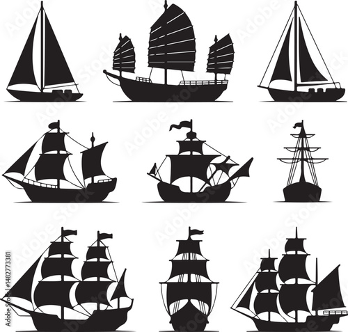 “Ship Vector Bundle | Sailing, Pirate, Cruise & Nautical SVG Clipart for Logos, Shirts & Crafts”