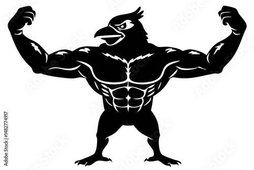 Muscular Oriole Bird Showcasing Strength and Confidence in Urban Setting