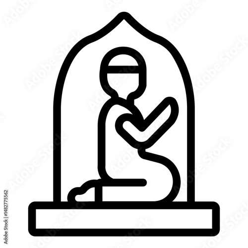 pray Line Icon