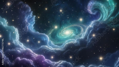 Stars in the galaxy observed in the night sky