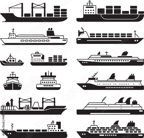 “Ship Vector Bundle | Sailing, Pirate, Cruise & Nautical SVG Clipart for Logos, Shirts & Crafts”