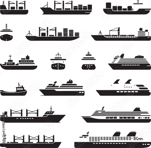 “Ship Vector Bundle | Sailing, Pirate, Cruise & Nautical SVG Clipart for Logos, Shirts & Crafts”