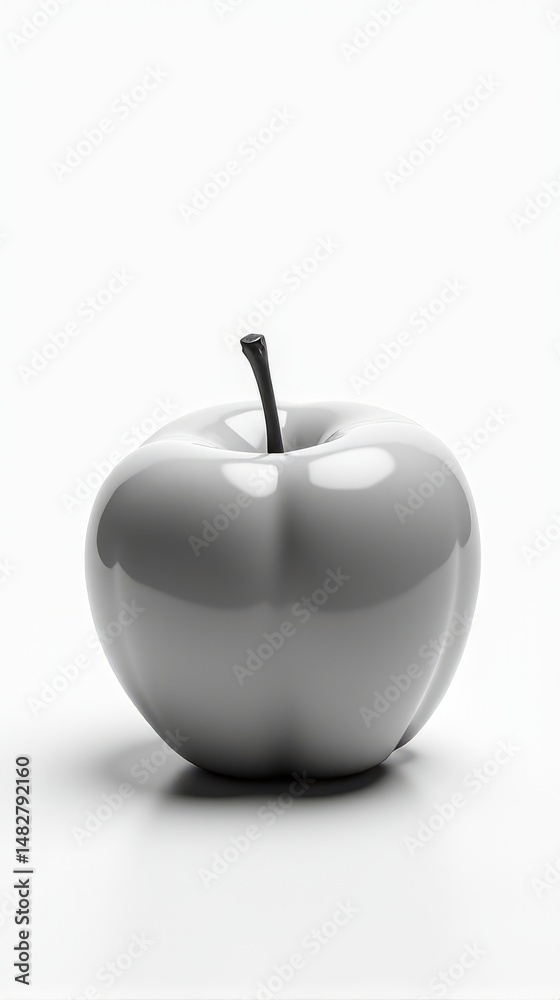 Obraz premium Monochrome Apple Still Life A Classic Fruit Study in Black and White