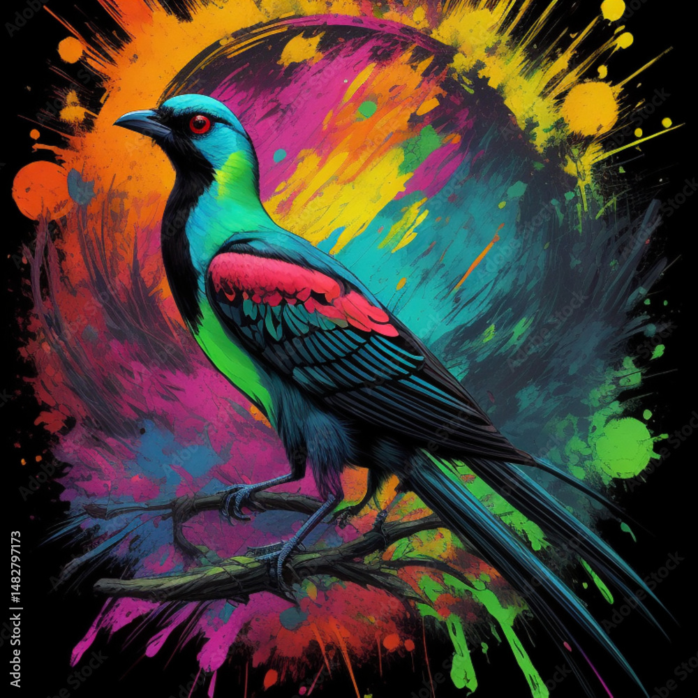 Fototapeta premium Vibrant Tropical Bird