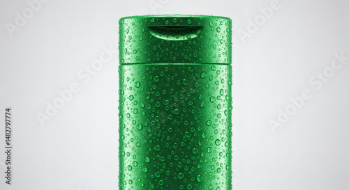 close up of a green bottle opener