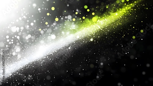 AI-Generated Abstract Painting Featuring Dynamic Green and Black Paint Strokes for Modern Art and Design Projects
fiber optics background with lots light spots