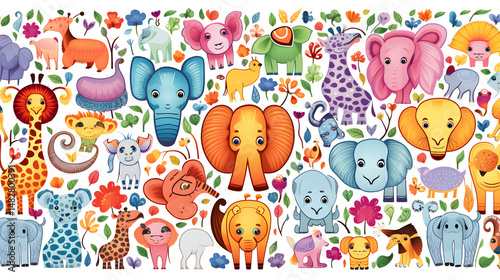 Professional Animal Pattern Background Vector Illustration for Design Projects