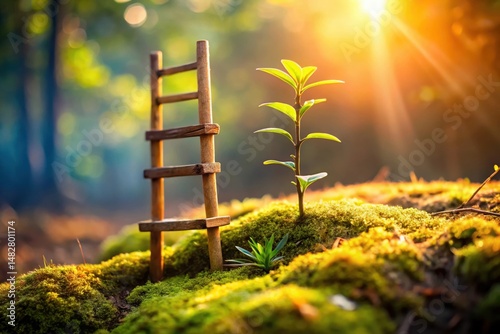 Growth, Opportunity, and Reaching New Heights A Symbolic Image of Aspiration