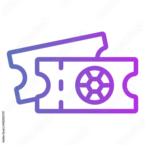 ticket Gradient icon