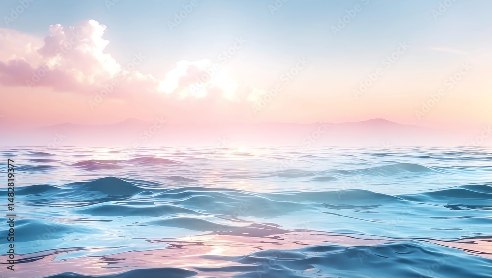 Fototapeta premium Sea Ocean Vector Background 