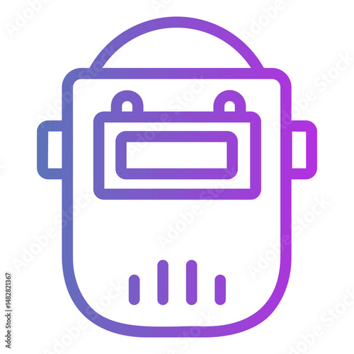 welding mask Gradient icon