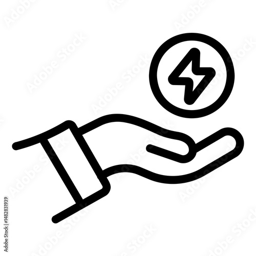 energy saving Line Icon