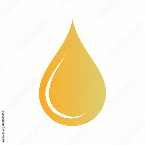 Golden ink drop in black background metallic effect