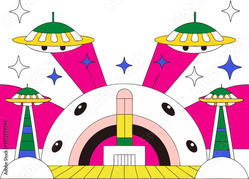 spaceship illustration