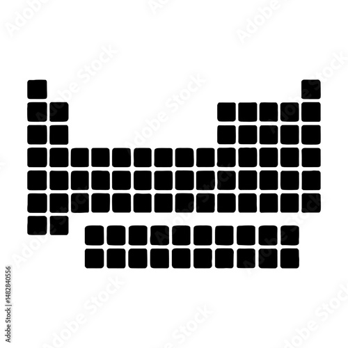 Black Silhouette of Periodic Table.eps