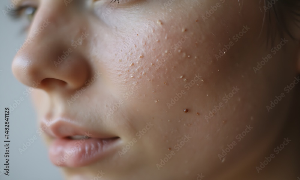 Obraz premium Young Woman Posed by Window in Soft Natural Light Portrait