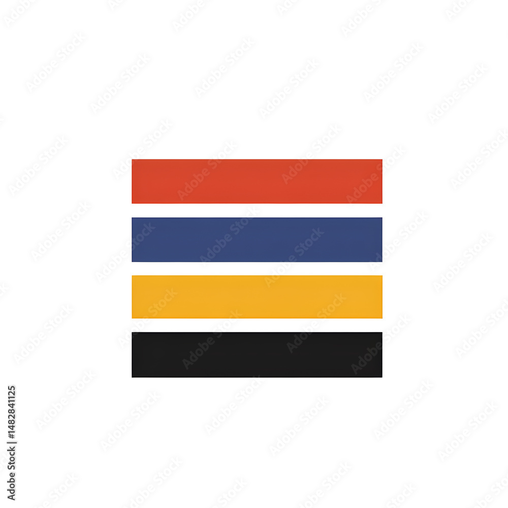 Fototapeta premium coloful striped logo icon