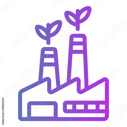 factory Gradient icon