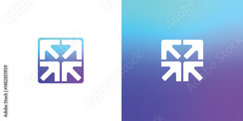 Up logo design, Arrow logo design, growth logo design template element