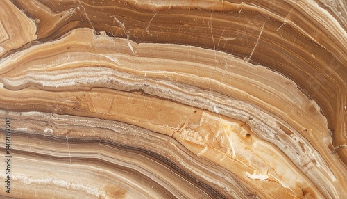 Brown marble stone texture, polished ceramic tile surface photo