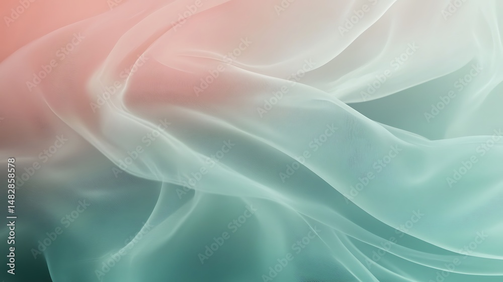 Obraz premium Soft, flowing fabric in pastel hues (2)