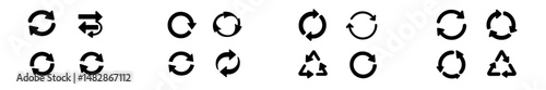 Various recycling symbols displayed on a white background, highlighting sustainability and environmental awareness