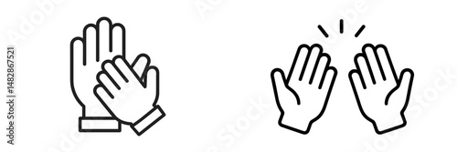 Clapping hands in celebration at a community event during the afternoon in a vibrant public square