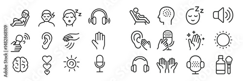 Exploring the importance of listening and relaxation through various symbols in a calming setting