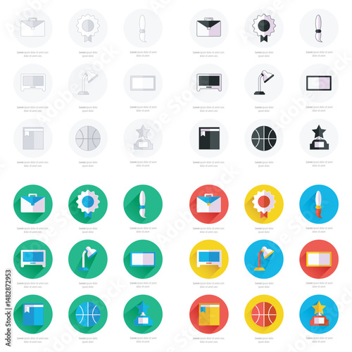 Vector Icon Sets Collection: Medical, Technology, Education, Nature & More