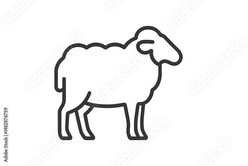 Sheep grazing peacefully in a green pasture during a sunny afternoon in the countryside