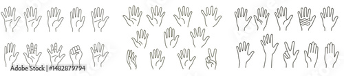 Hands expressing different gestures and meanings during a creative communication workshop