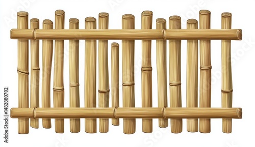 Bamboo Fence Design for Garden Decoration and Outdoor Use