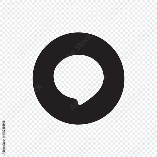 Web chat sign. Chat icon message symbol. Online message speech bubble social media app. Vector illustration isolated on white background. eps 10
