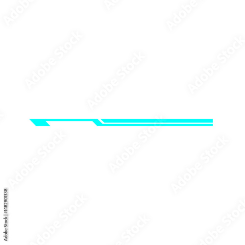 Futuristic User Interface Element. Vector Illustration.