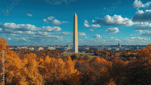 Wallpaper Mural Autumnal Washington DC panorama Torontodigital.ca