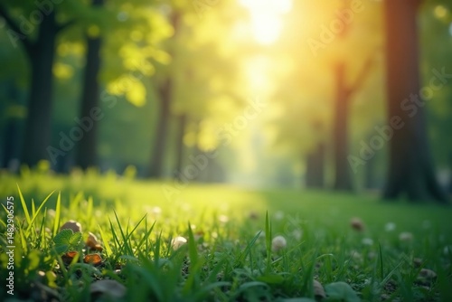 Abstract blurred nature scene, perfect for website design, backdrop, forest, color