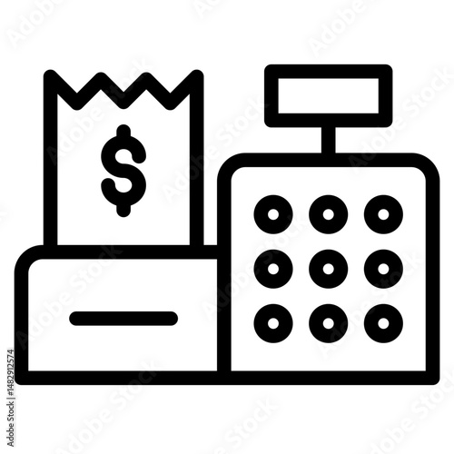 Cashier icon vector illustration