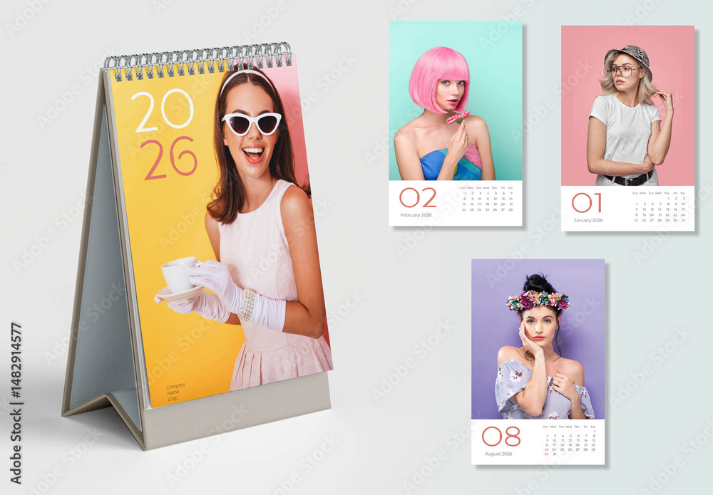 Ado 2026 カレンダー 2026年カレンダー アクリルクリップカレンダー