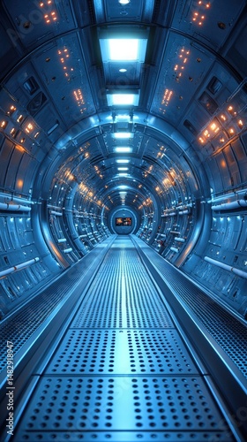 Futuristic tunnel corridor (1)